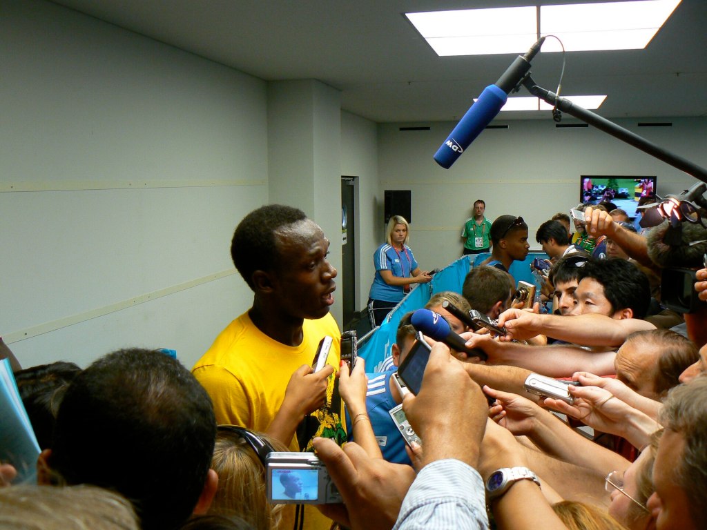 Interviewing Usain Bolt